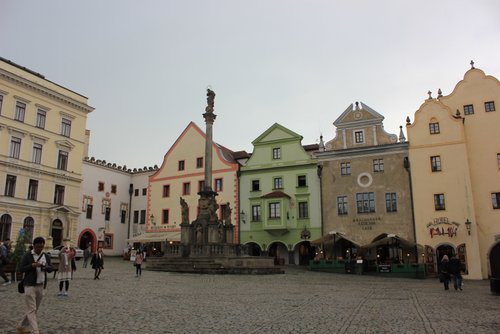 Cesky Krumlov town square